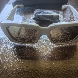 MaxMara White Rectangular Glasses with Bold Frame